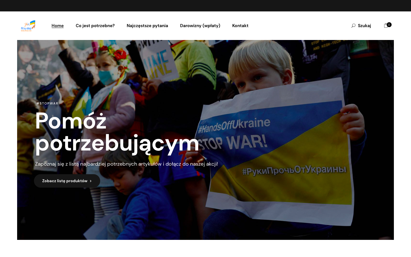 Fit By Step włącza się w lokalną pomoc Ukrainie! (kliknij)